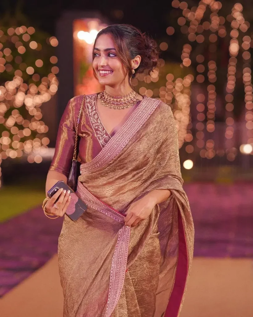 celebrity saree look